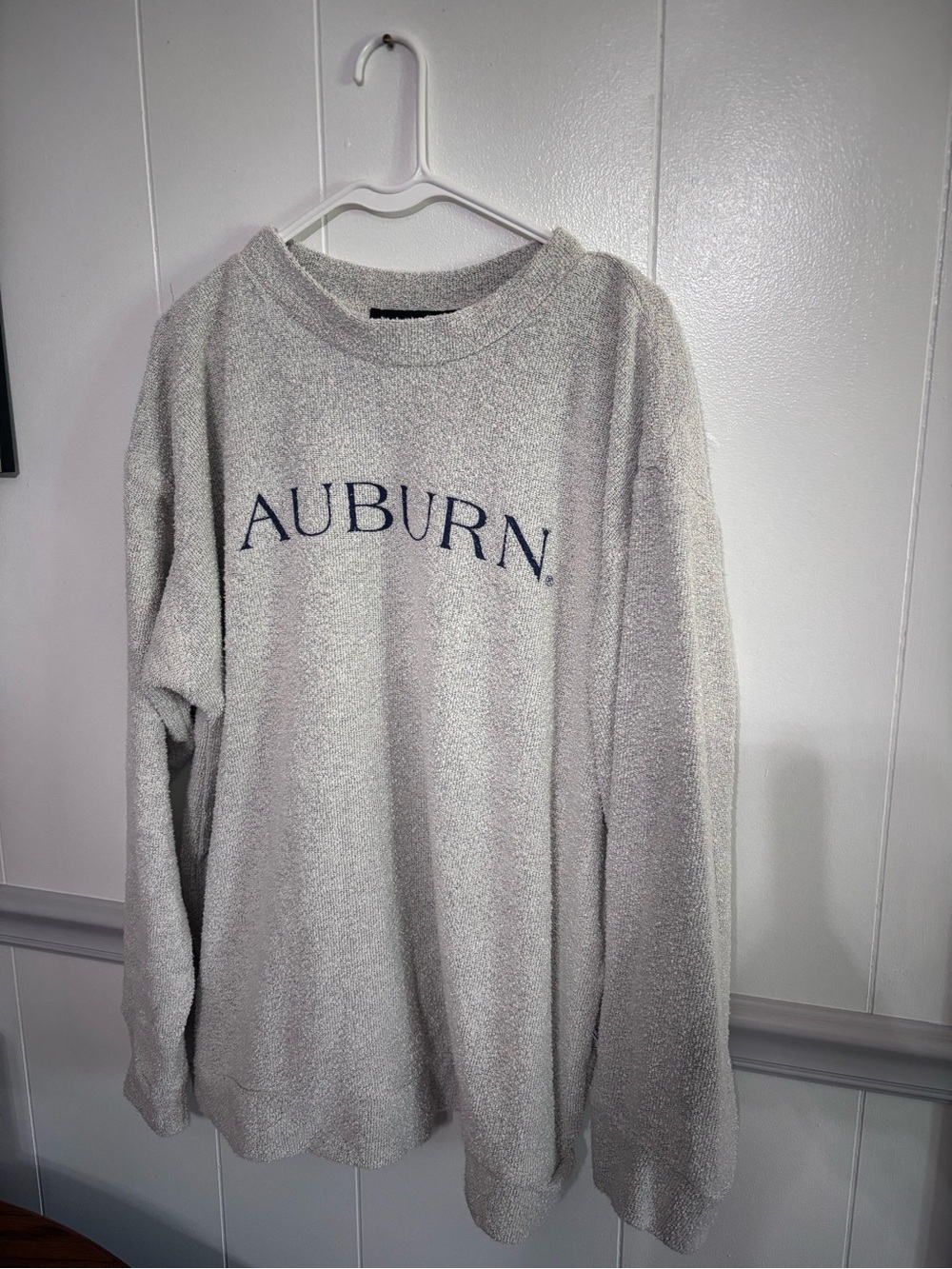 Auburn Logo Crewneck Sweatshirt - Light Gray